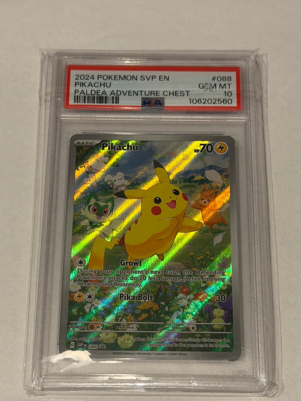 PSA 10 Pikachu #088 SVP