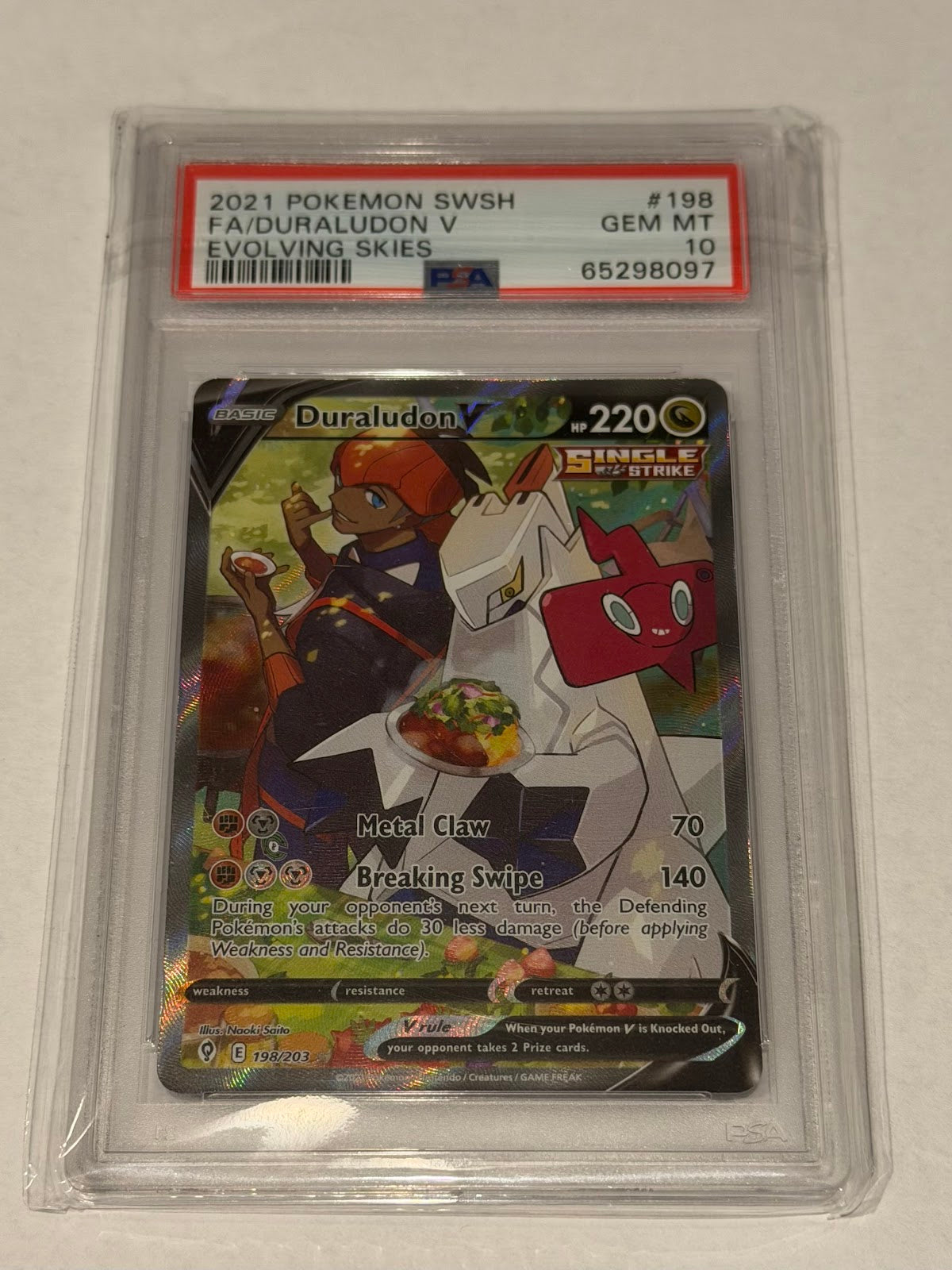 PSA 10 Duraludon V #198 SWSH